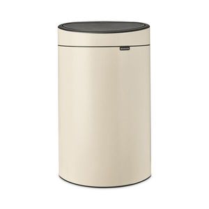 Cos de gunoi cu soft touch, Brabantia, Touch New, 40 L, 30.2x43.5x72.7 cm, otel, bej imagine