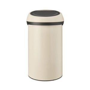 Cos de gunoi cu soft touch, Brabantia, Soft Beige, 60 L, 40x40x71 cm, otel, bej imagine