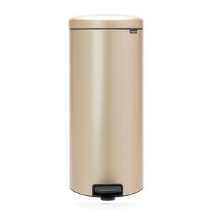 Cos de gunoi cu pedala, Brabantia, NewIcon Metallic Gold, 30 L, 38x29.3x67.9 cm, otel, auriu imagine