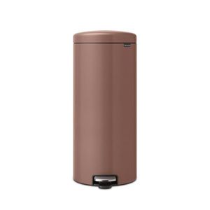 Cos de gunoi cu pedala, Brabantia, NewIcon, 30 L, 38x29.3x67.9 cm, otel, grej satinat imagine
