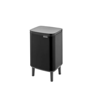Cos de rufe, Brabantia, Bo Small, 7 L, 20.7x24.2x40 cm, otel, negru mat imagine