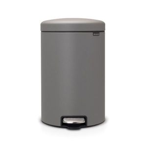 Cos de gunoi cu pedala, Brabantia, NewIcon, 20 L, 38x29x46.7 cm, otel, gri imagine