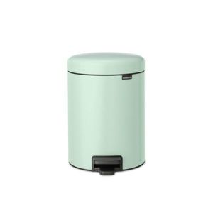 Cos de gunoi cu pedala, Brabantia, NewIcon Jade Green, 5 L, 27.2x20.5x29.1 cm, otel, verde jad imagine