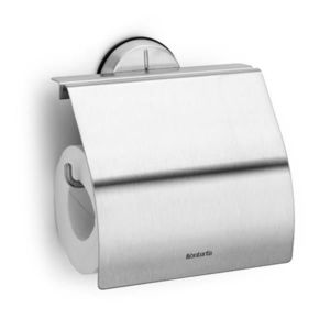 Suport hartie igienica, Brabantia, Profile Matt Steel, 14x4.4x14.5 cm, otel, argintiu imagine