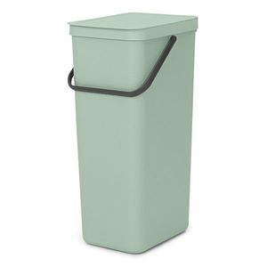 Cos de gunoi, Brabantia, Sort&Go, 40 L, 34.5x26.8x62 cm, polipropilena, verde jad imagine