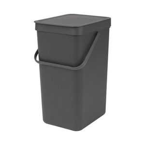 Cos de gunoi, Brabantia, Sort&Go, 16 L, 27.9x22x40.1 cm, polipropilena, gri imagine