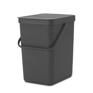 Cos de gunoi, Brabantia, Sort&Go, 25 L, 34x26.5x40 cm, polipropilena, gri imagine