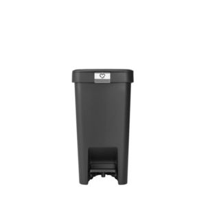 Cos de gunoi cu pedala, Brabantia, StepUp, 10 L, 26.5x20.3x38.1 cm, polipropilena, gri inchis imagine