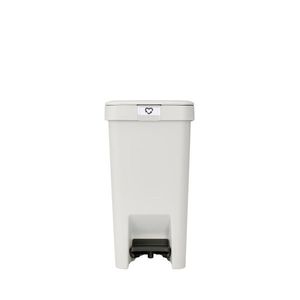 Cos de gunoi cu pedala, Brabantia, StepUp, 10 L, 26.5x20.3x38.1 cm, polipropilena, gri deschis imagine