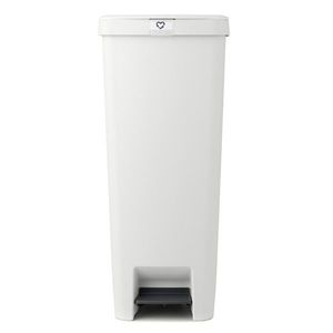 Cos de gunoi cu pedala, Brabantia, StepUp, 40 L, 35.2x28x66.6 cm, polipropilena, gri deschis imagine