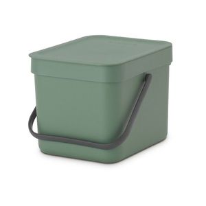 Cos de gunoi, Brabantia, Sort&Go, 6 L, 24.5x20x18.1 cm, polipropilena, verde brad imagine