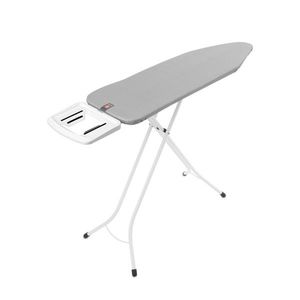 Masa de calcat, Brabantia B, Metallised, 124x38 cm, 7 pozitii de reglare, otel/bumbac imagine