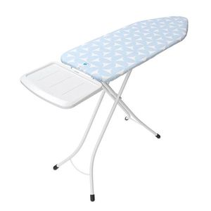 Masa de calcat, Brabantia C, Fresh Breeze, 124x45 cm, 7 pozitii de reglare, cu suport statie de calcat, otel/bumbac imagine
