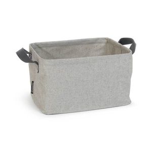 Cos de rufe / cos depozitare, pliabil, Brabantia, Linn, 35 L, 37x44x26 cm, textil, gri imagine