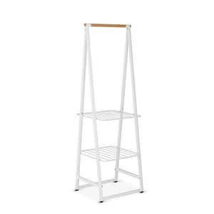 Suport pentru haine, Brabantia, Linn Compact, 57x60.6x190 cm, otel, alb imagine