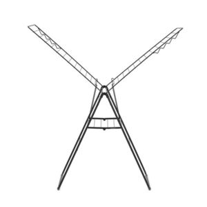 Uscator de rufe, Brabantia, Hangon Matt, 25 m capacitate de uscare, otel, negru mat imagine