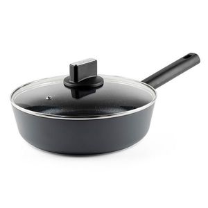 Tigaie adanca cu capac Regina, Luigi Ferrero, 26x7.4 cm, 1.9 L, aluminiu forjat imagine