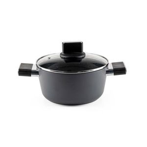 Oala cu capac Regina, Luigi Ferrero, 20x10 cm, 2.5 L, aluminiu forjat imagine