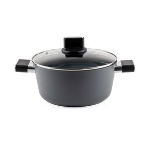 Oala cu capac Regina, Luigi Ferrero, 24x11.5 cm, 4.3 L, aluminiu forjat imagine