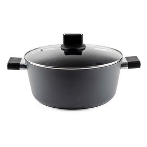 Oala cu capac Regina, Luigi Ferrero, 28x12.5 cm, 6.5 L, aluminiu forjat imagine