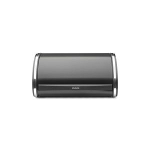 Cutie pentru paine, Brabantia, Roll Top, 31.6x26.5x17.3 cm, otel, negru mat imagine