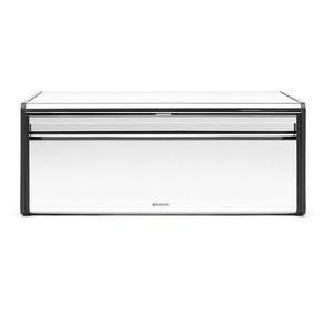 Cutie pentru paine, Brabantia, Fall Front Brilliant, 46.5x25x18.7 cm, otel, argintiu lucios/negru imagine