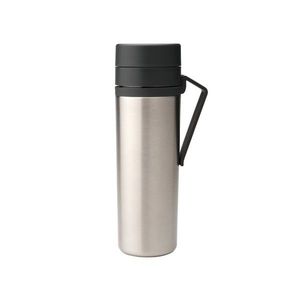 Sticla termos, Brabantia, Make&Take, 10x7.1x22.6 cm, 500ml, otel, gri inchis imagine