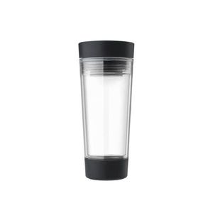 Cana termos pentru ceai, Brabantia, Make&Take, 8.4x20.1 cm, 360 ml, plastic, gri inchis imagine