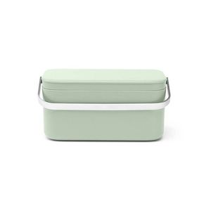 Recipient colectare resturi alimentare, Brabantia, SinkSide Waste Box, 22.1x12.7x10.7 cm, plastic/inox, verde jad imagine
