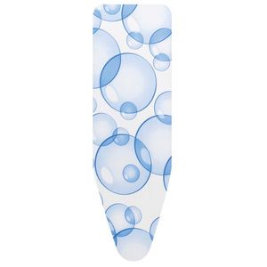 Husa pentru masa de calcat, Brabantia C, PerfectFlow Bubbles, 124x45 cm, 2 mm spuma, bumbac imagine