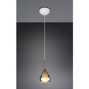 Lustra Aldea, TRIO, 13.5x200 cm, 10W, 1x E14, metal, alb mat/argintiu imagine