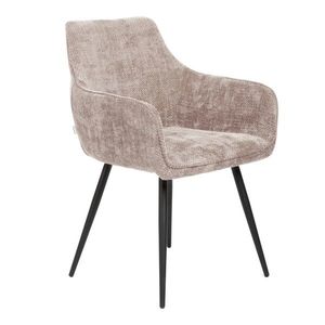 Scaun Satori Pop, Homla, 59x57x84 cm, MDF/metal/poliester, bej imagine