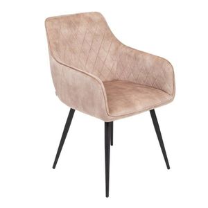 Scaun Satori, Homla, 62x58x79 cm, poliester/metal/MDF, bej imagine