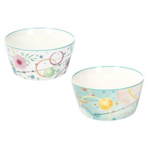 Set 2 boluri, Bollicine, Brandani, 12x6 cm, 310 ml, portelan New Bone China imagine