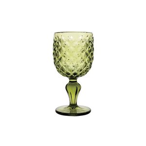 Set 6 pahare, Scudo, Brandani, 8.5x17 cm, 320 ml, sticla, verde imagine