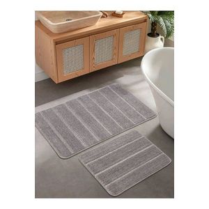 Set covorase de baie, L'essentiel Maison, Yeni Cizgili, Gri imagine