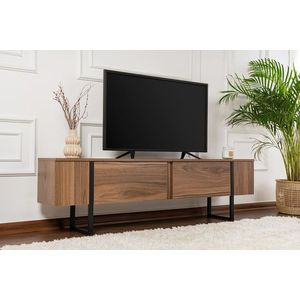 Comoda TV, Nordure, Serenity, 180x50x30 cm, Nuc / Negru imagine