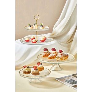 Set servire alimente, Hermia, 337GLZ1118, Suport: 28 cm (1 bucată), Transparent imagine