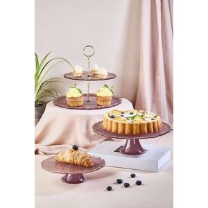 Set servire alimente, Hermia, 337GLZ1235, Suport: 28 cm (1 bucată), Mov pruna imagine
