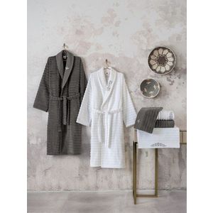 Set de baie Family, L'essentiel Maison, Genny, Alb / Antracit imagine