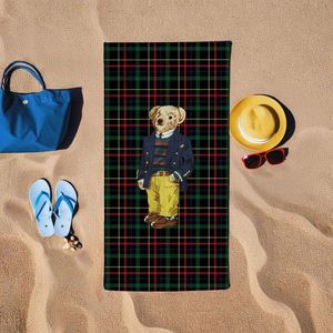 Prosop de plaja, L'essentiel Maison, BT2023001, 75x150 cm, Negru imagine