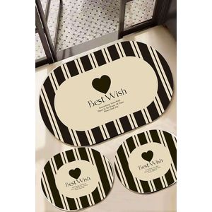 Set covorase de baie, L'essentiel Maison, Best Wish, Multicolor imagine