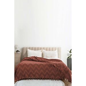 Cuvertura matlasata dubla, L'essentiel Maison, Naomi, Caramiziu imagine