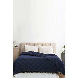 Cuvertura matlasata dubla, L'essentiel Maison, Naomi, Albastru inchis imagine