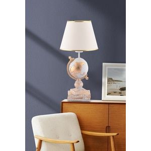 Lampa de masa, Opviq, 390FLH2249, Alb/Auriu imagine