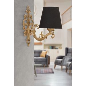 Aplica de perete, Opviq, 390FLH2329, Negru imagine