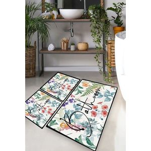 Set covorase de baie, L'essentiel Maison, Green In Flower, Multicolor imagine