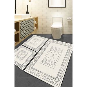 Set covorase de baie, L'essentiel Maison, Touch, Ecru imagine