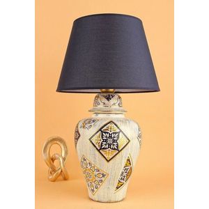 Lampa de masa, Opviq, 687HMY2370, Albastru navy imagine
