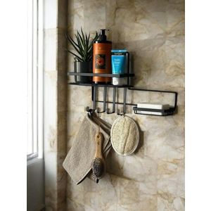 Organizator de baie, L'essentiel Maison, WB044-B, 40x10x24 cm, Negru imagine